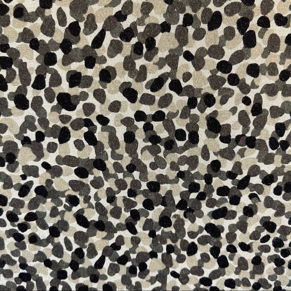 Michael Michael Kors animal print scoop neck top with shoulder zipper si… - Picture 8 of 10